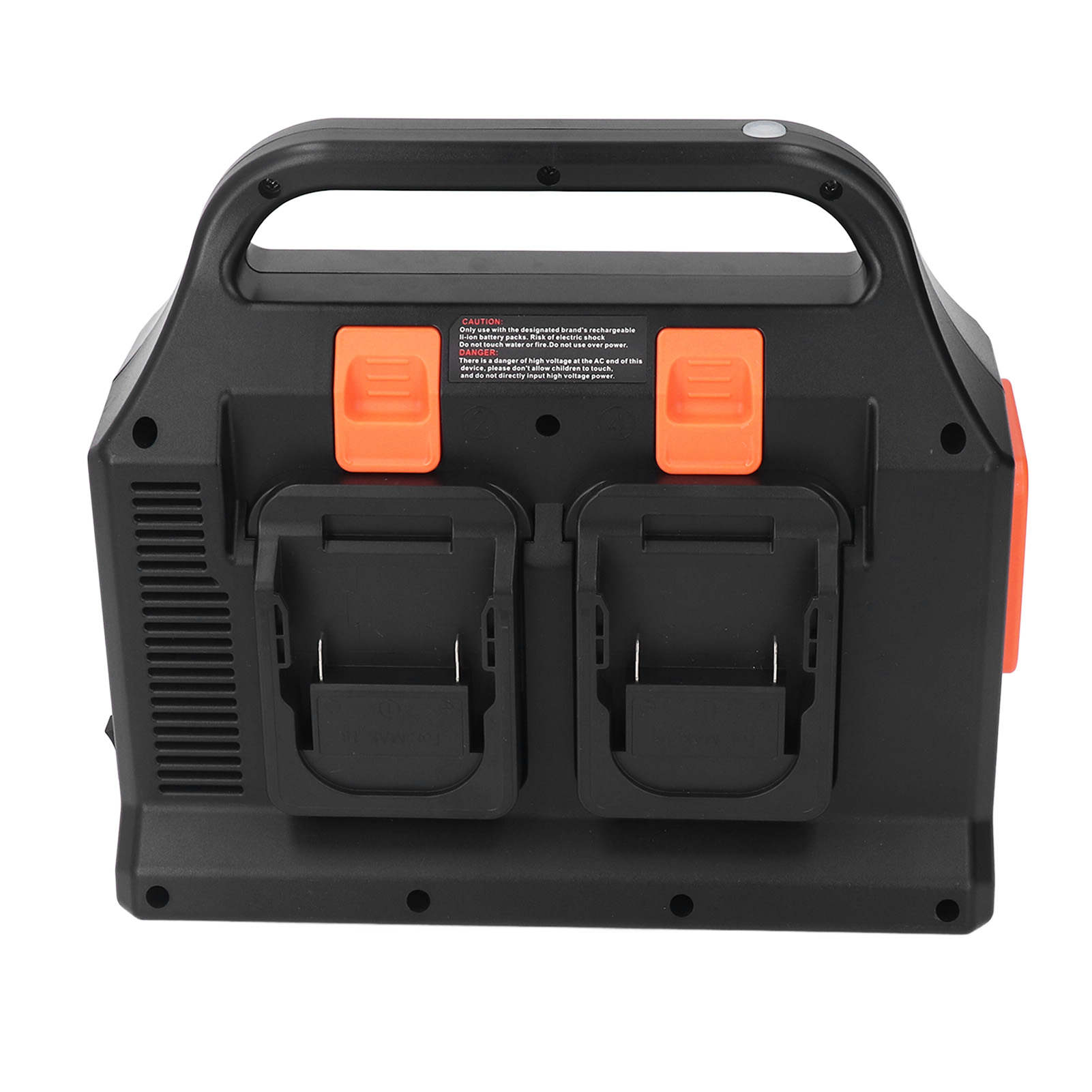 Tragbarer 300-w-wechselrichter Für 18-v-batterien, Kfz-werkzeugzubehör, 110–120 V Ac Ausgang, Orange