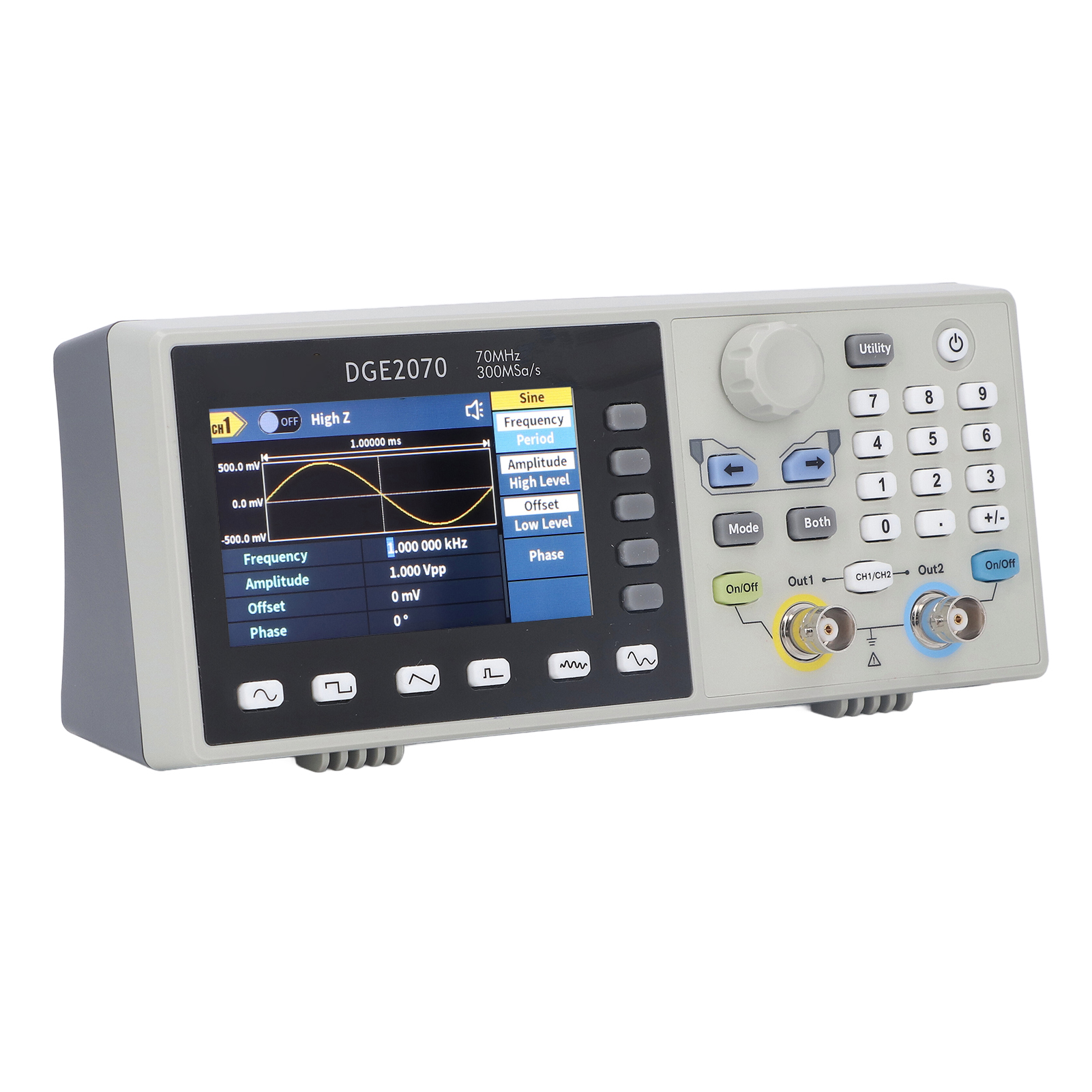 2-kanal-14-bit-arbiträrsignalgenerator, Präziser Funktionsgenerator Für Telekommunikation, 100–240 V Wechselstromnetzteil, Eu-stecker