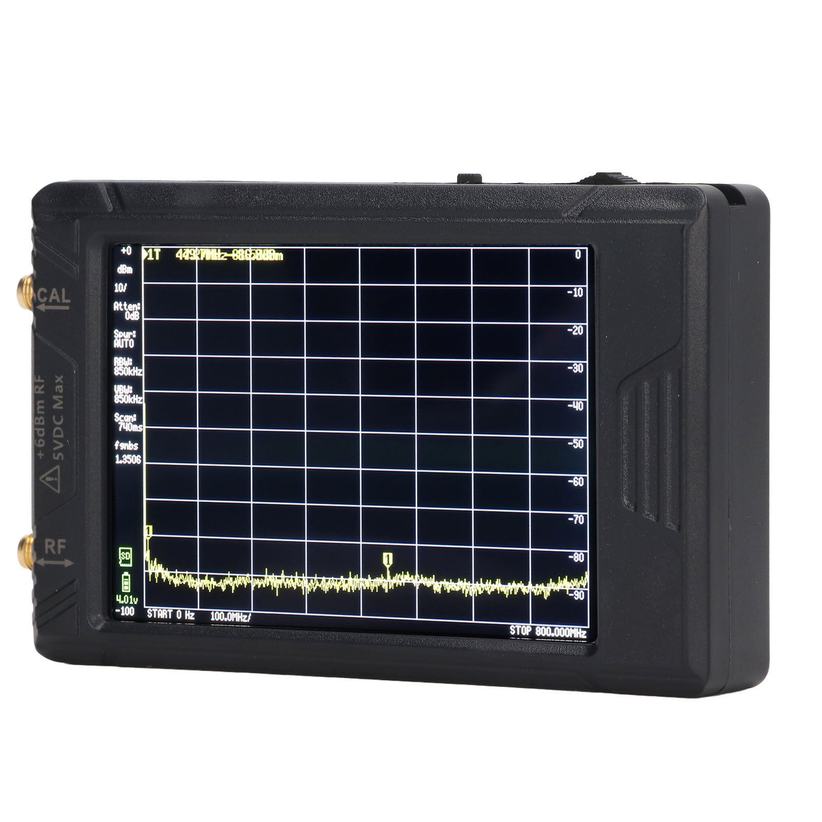 4-in-1 Spektrumanalysator Mit Tft-lcd-bildschirm, 100 Khz Bis 5,3 Ghz, Hf-generator Mit Speicherkarte Für Frequenzmessungen