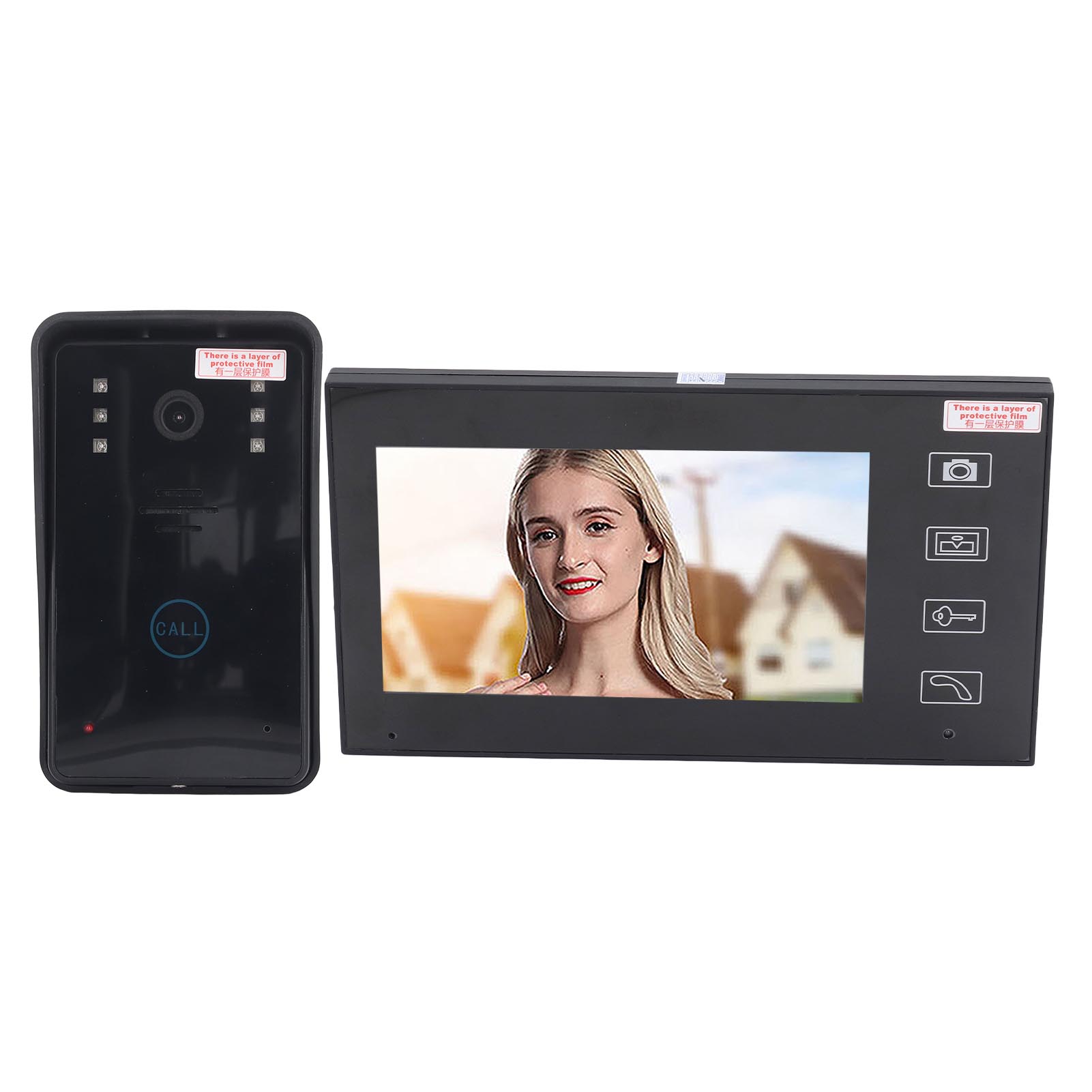 Drahtlose Video-türklingel Mit Großer Reichweite, 1080p-hd-video-gegensprechanlage Für Zuhause, Intelligente Gegensprechanlage 110–240 V, Eu-stecker, 1-teiliges Set