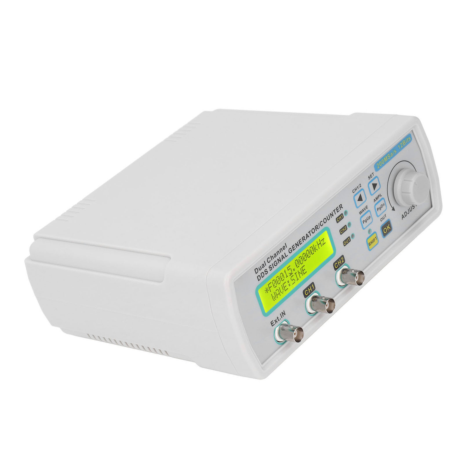 Zweikanal-dds-signalgenerator 100-240v Eu, Dc5v Frequenzzähler, Programmierbares Wellenformtestgerät, Tragbares 2-wege-messgerät.