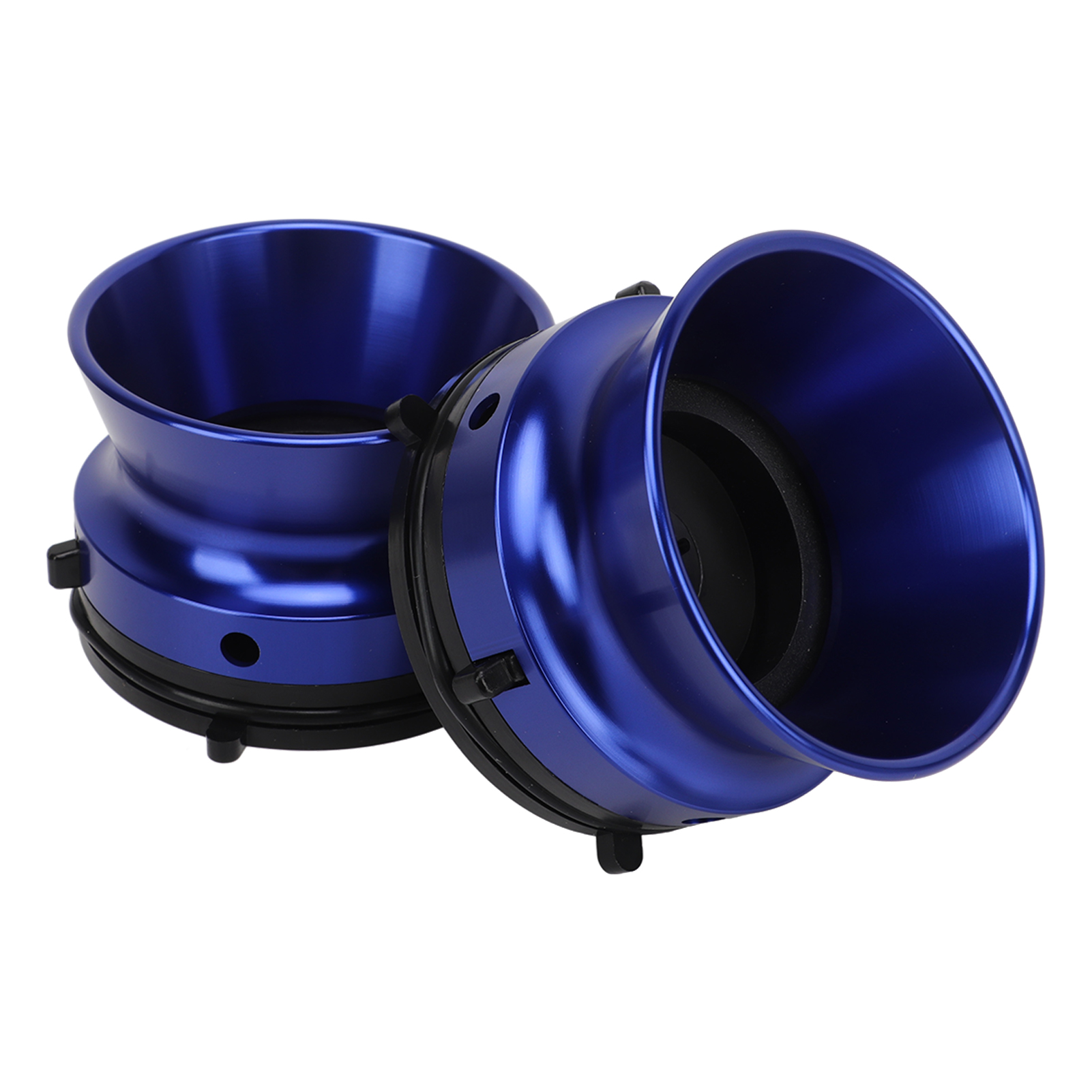 1 Paar Polierte Aluminium-universaladapter 10 Zoll Hub-öffner-ladegerät Blau