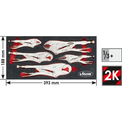 Grip-Zangen-Satz V5004, 5-teilig
