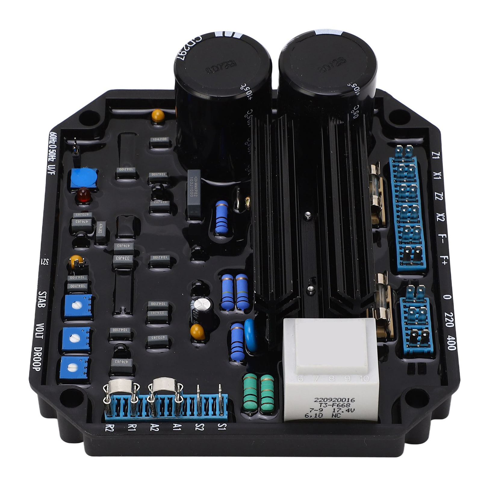 Automatischer Spannungsregler (avr) Mit Überspannungs- Und Unterdrehzahlschutz Für Bürstenlose Generatoren Für Boote (230/400 V Ac)
