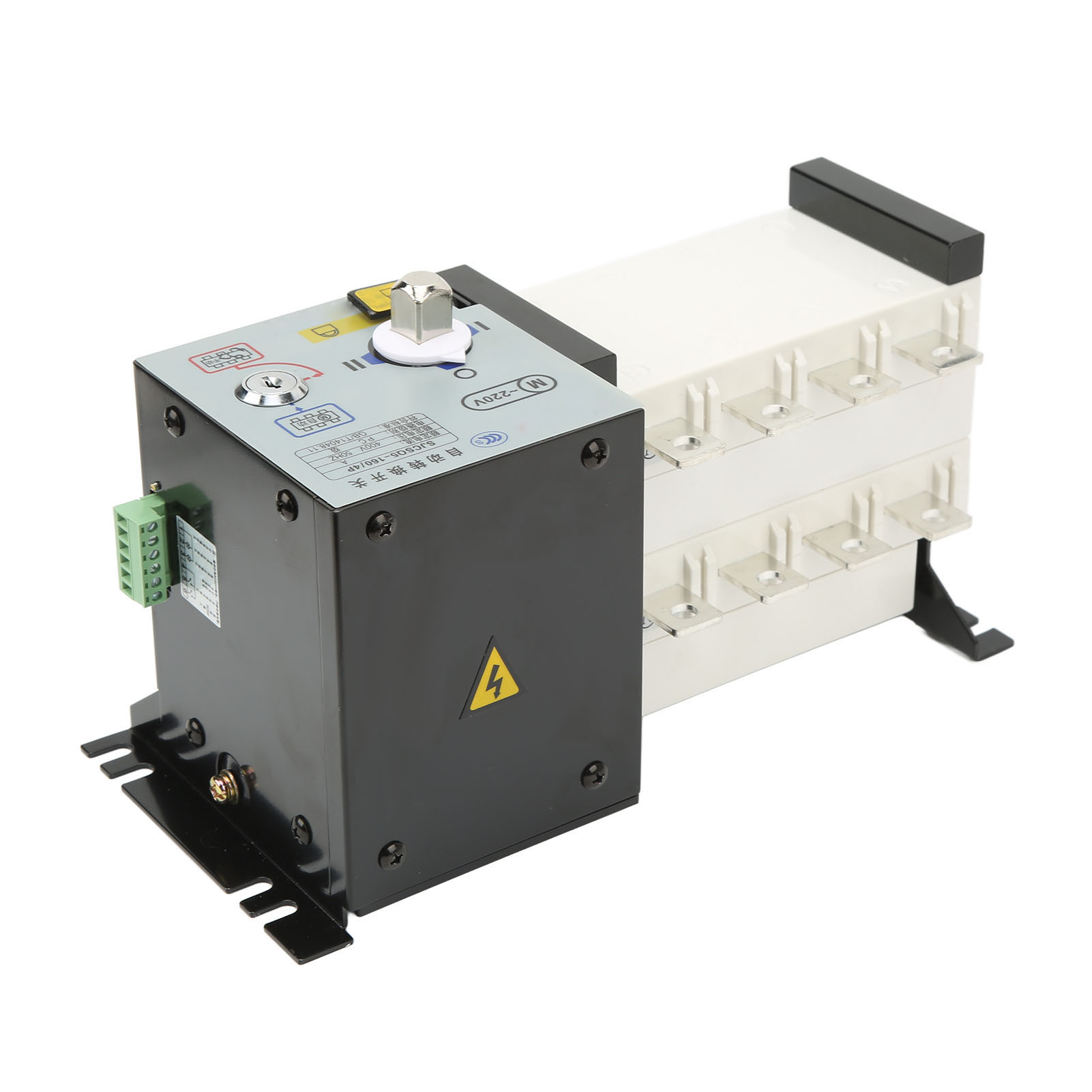 Automatischer Dual-power-umschalter Für Generatoren, Intelligenter Pc-schalter, 4-polig, 160 A, Ac 400 V, Isolation, 2 Eingänge, 1 Ausgang
