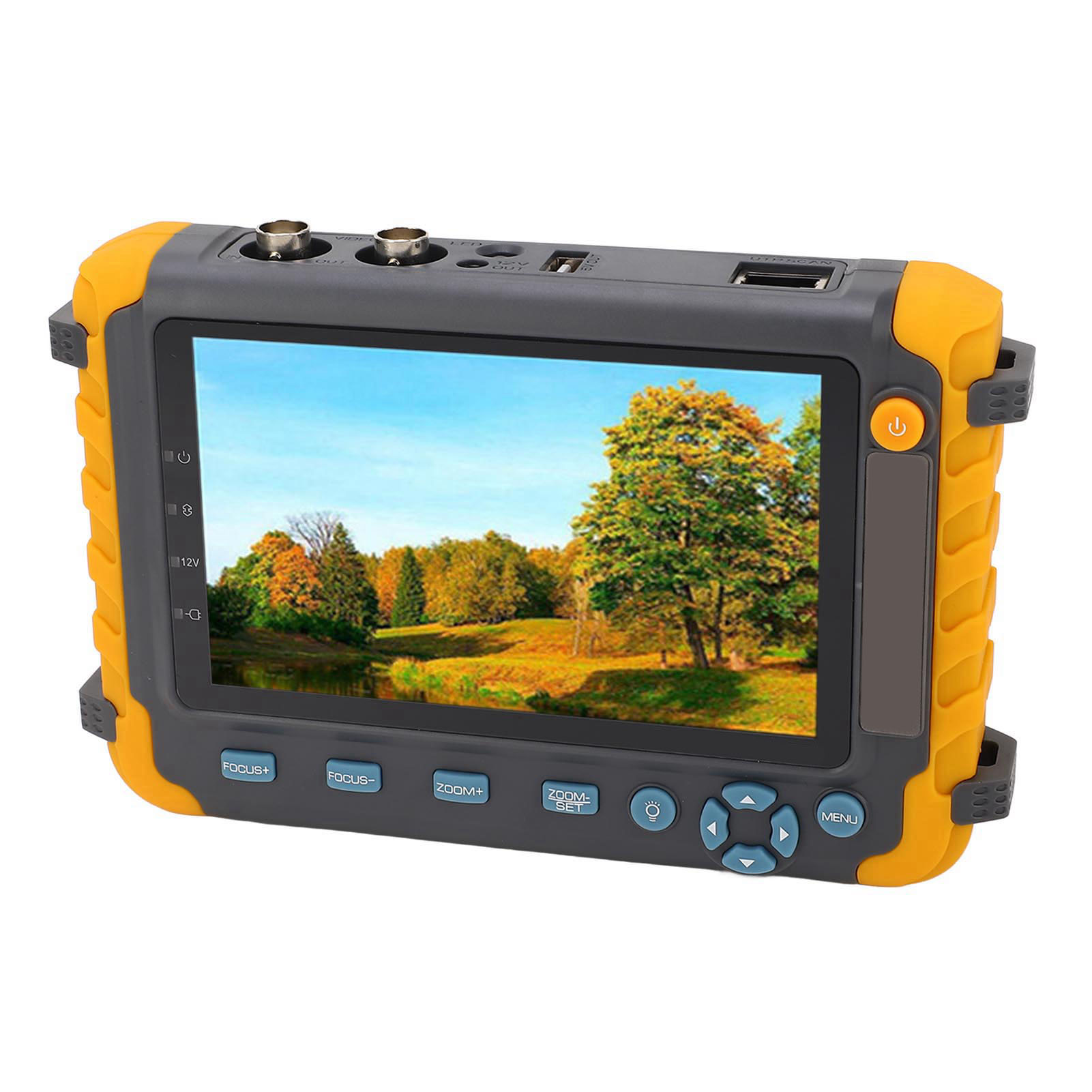 8-megapixel-überwachungskameratester, 5-zoll-bildschirm, Vga-, Hdmi-, Koaxial-, Ahd-, Tvi- Und Cvi-eingänge, Videomonitor, 100–240-v-netzteil Mit Eu-stecker