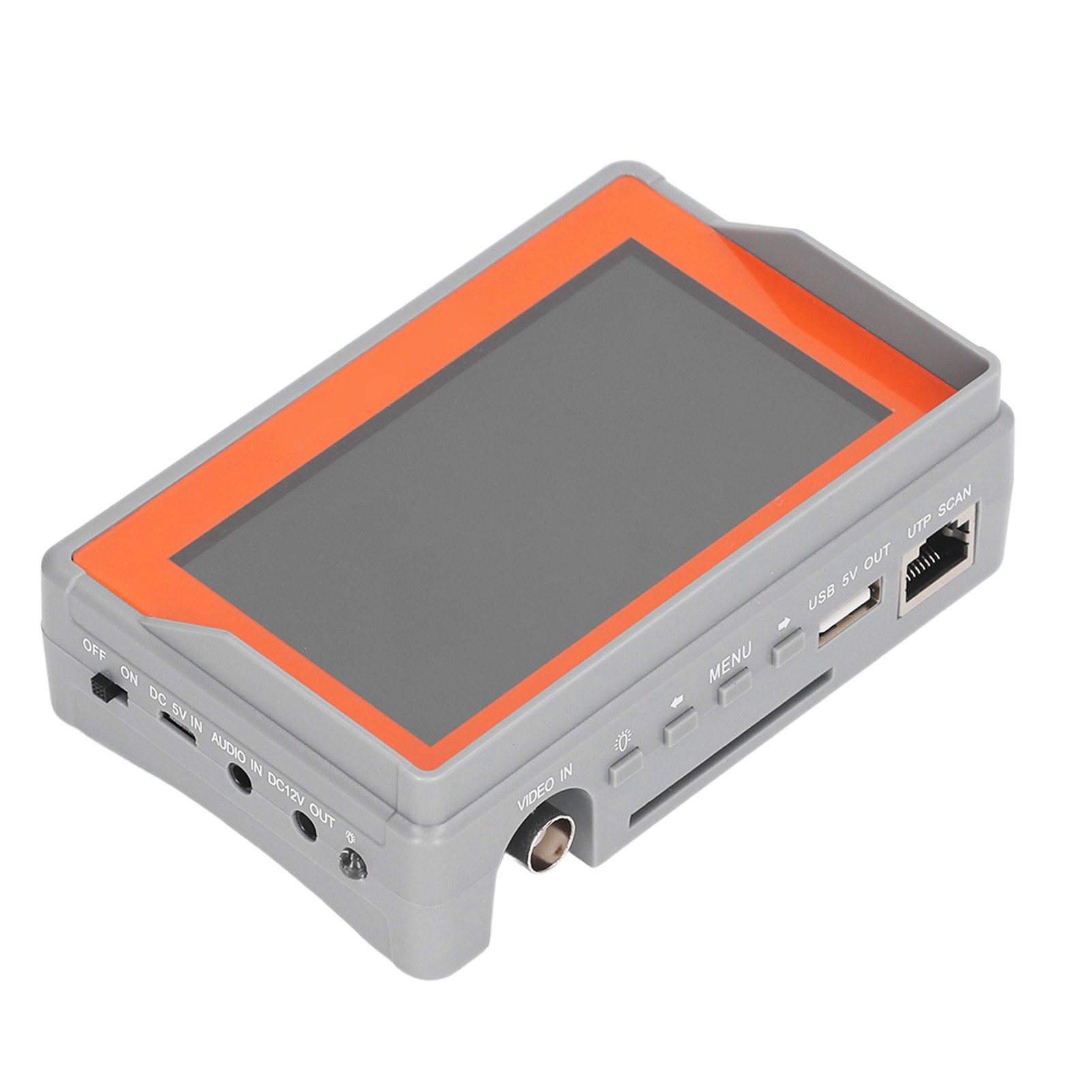 4,3-zoll-hd-cctv-kameratester, Tragbarer Bildschirm, 2-in-1-ahd-analog-koaxial-videotester, Eu-stecker, 100–240-v-netzteil, Überwachungsdiagnose