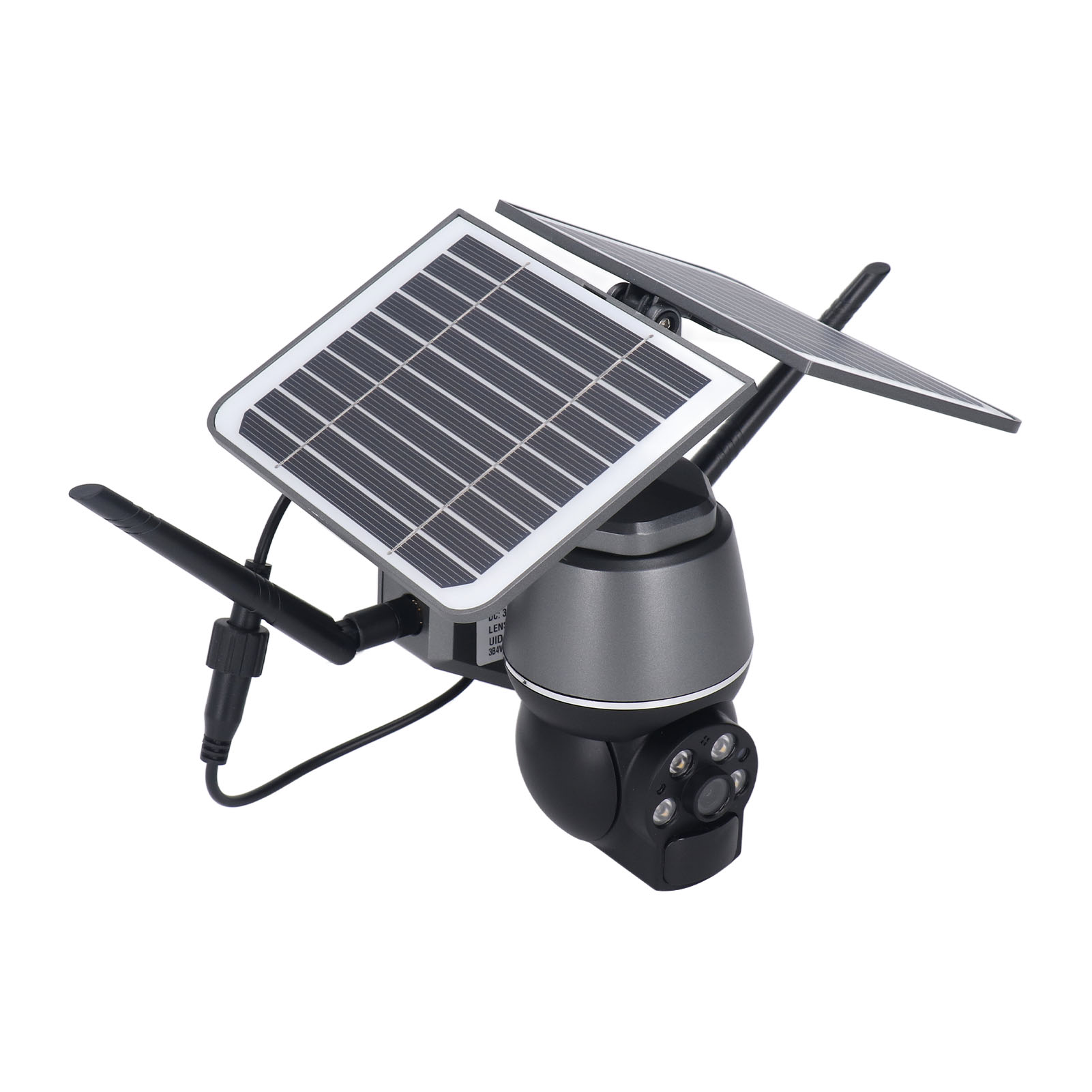1080p 3mp Drahtlose Solar-überwachungskamera Für Den Außenbereich, 360° Ptz-neigung, Akkubetrieb, Bewegungserkennung, Alarmfunktion, Gegensprechfunktion, 4g-version (australien)