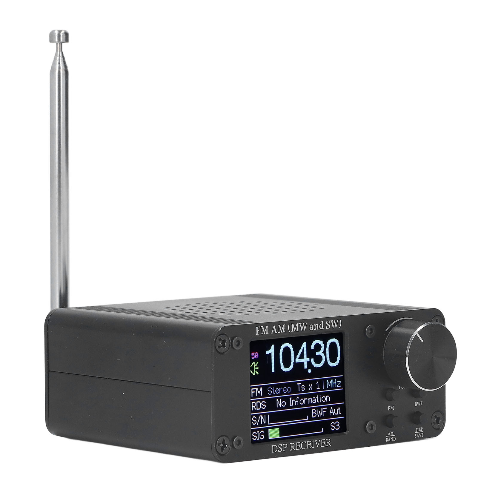 Tragbares Kurzwellenradio (fm/am), 5-watt-empfänger, Aluminiumgehäuse, Externer Kopfhöreranschluss, Teleskopantenne