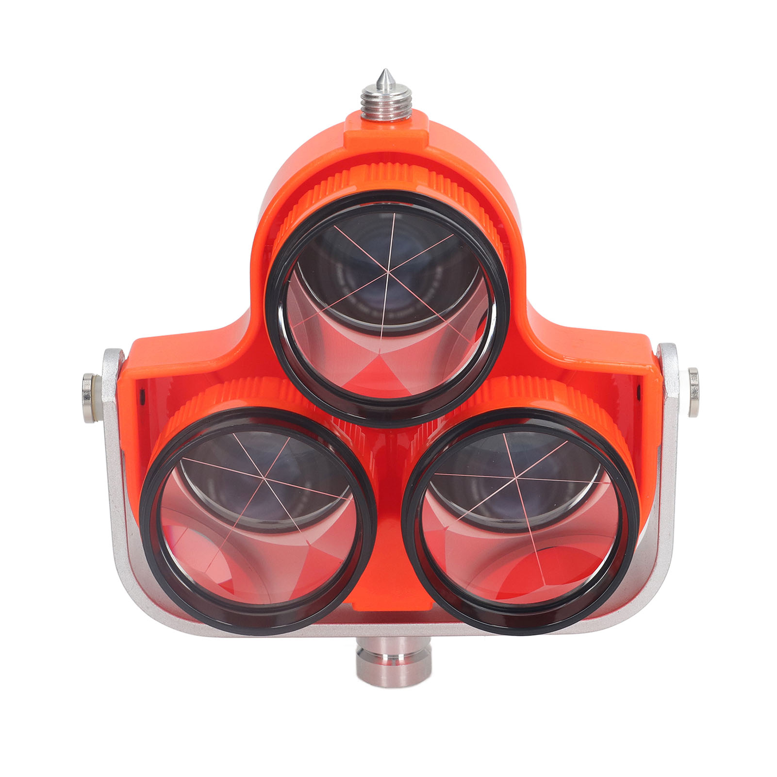 Optisches Prisma Mit 3 Glasköpfen Für Totalstation, Topografische Vermessung Und Entfernungsmessung, 64 Mm Effektiver Durchmesser, Präzise Kartierung