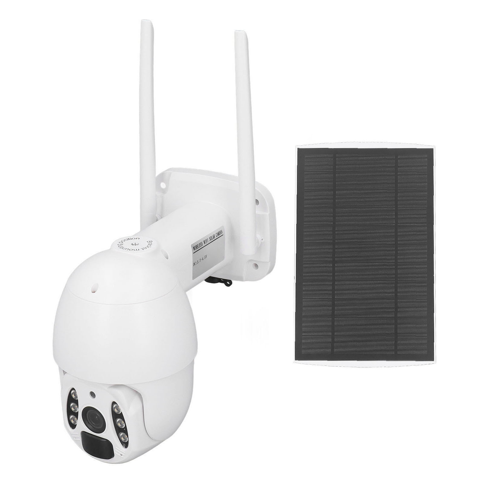 2mp 1080p Wlan-überwachungskamera, Farbnachtsicht, Videoaufzeichnung, Solarbetrieben, Außensicherheitskamera Für Zuhause.