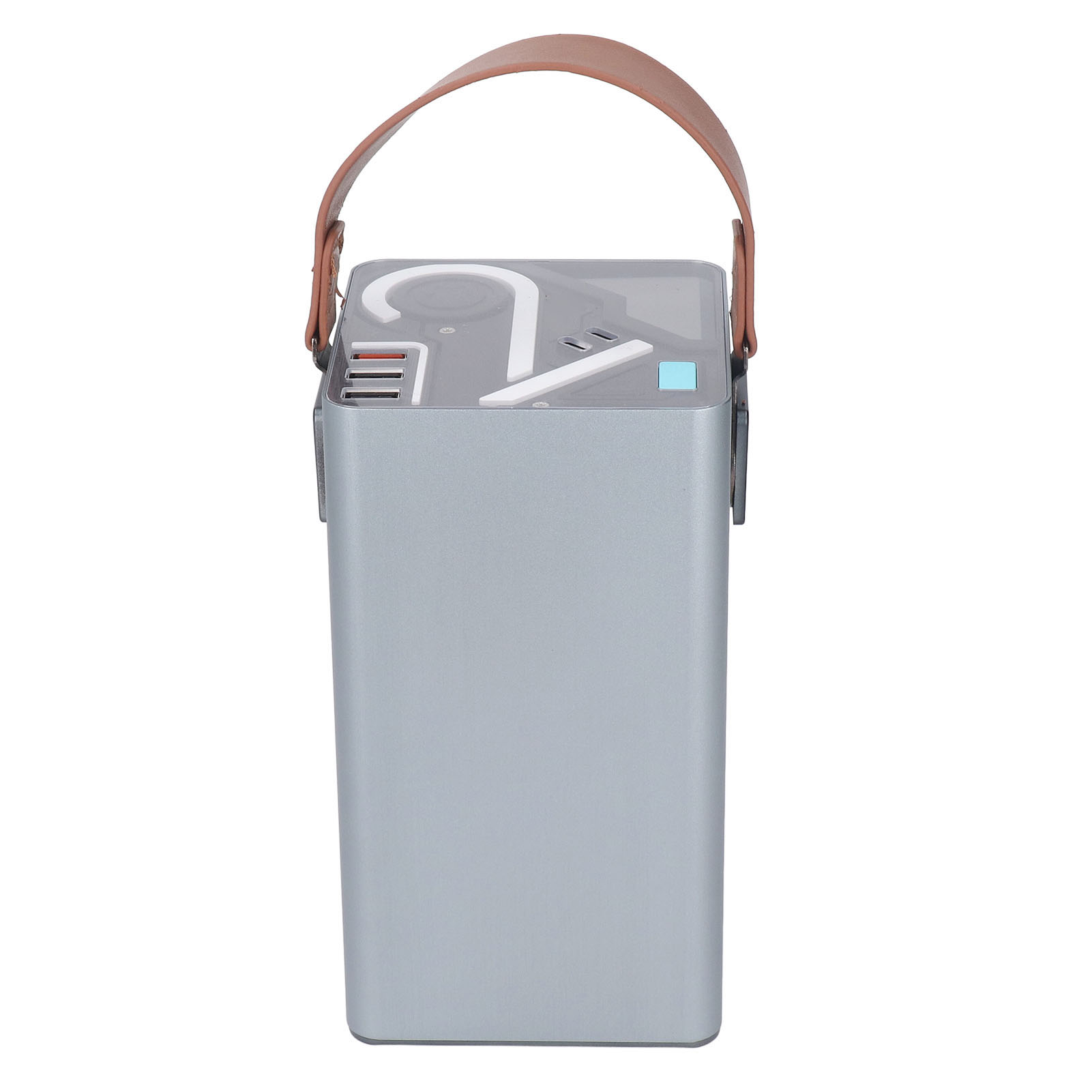 Tragbare Powerstation (120 W, 80000 Mah, 296 Wh), Notstromaggregat Für Den Außenbereich, Mobile Stromversorgung, Silbergrau
