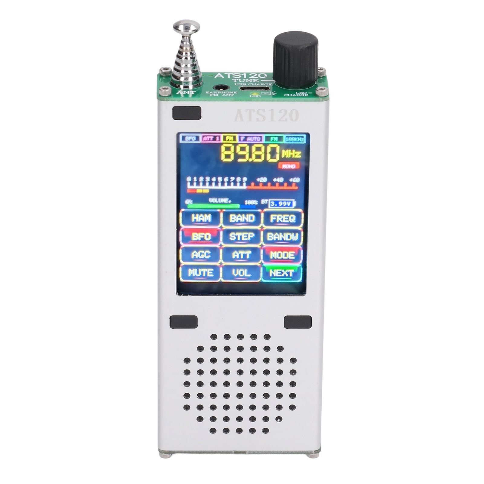 Vollbandradioempfänger, 2,4-zoll-tft-touchscreen, Drahtloses Bluetooth, Ssb Fm 64-108 Mhz Rds Am Lsb Usb, Kurzwelle, Max. 170 Zeichen.