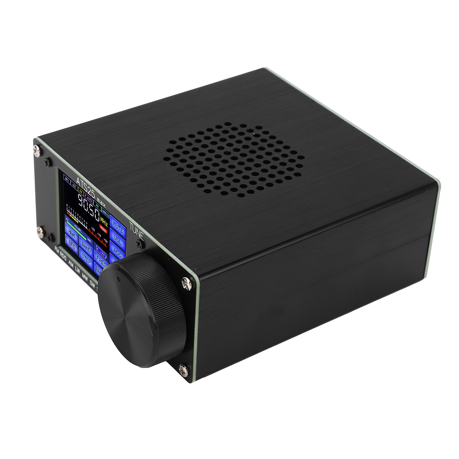Tragbarer Dsp-vollband-radioempfänger Für Am, Fm, Rds, Lw, Mw, Sw Und Ssb, 2,4-zoll-touchscreen, 2000-mah-lithium-akku