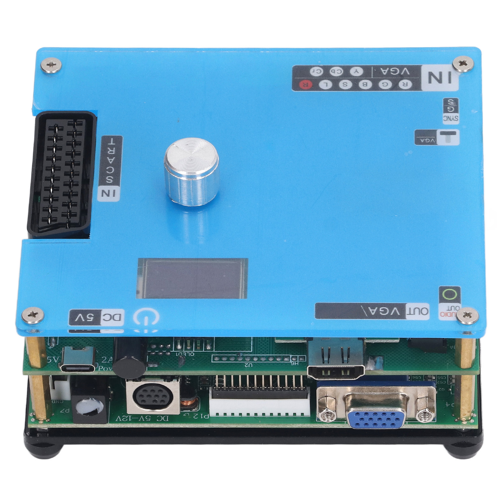 Gbsc Lcd-konverter Mit Hdmi-, Vga- Und Rca-ausgängen, 3-ausgangs-gbs-steuerungsadapter Für Retro-hd-konsolen