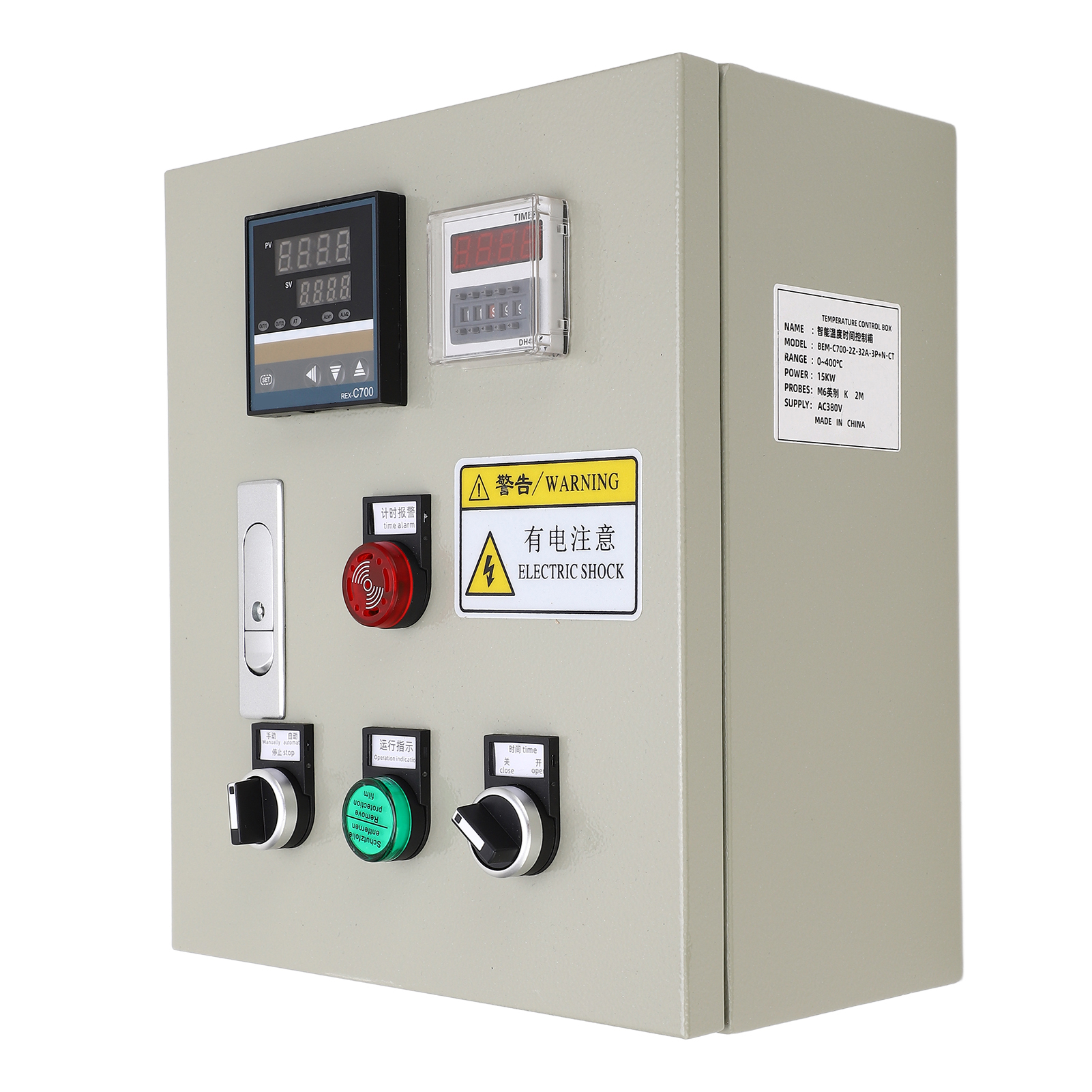 15-kw-drehstrom-380-v-pid-temperaturregler, Hochpräziser Digitaler Steuerkasten, Intelligenter Thermostat, Digitalanzeige, Industrieheizung