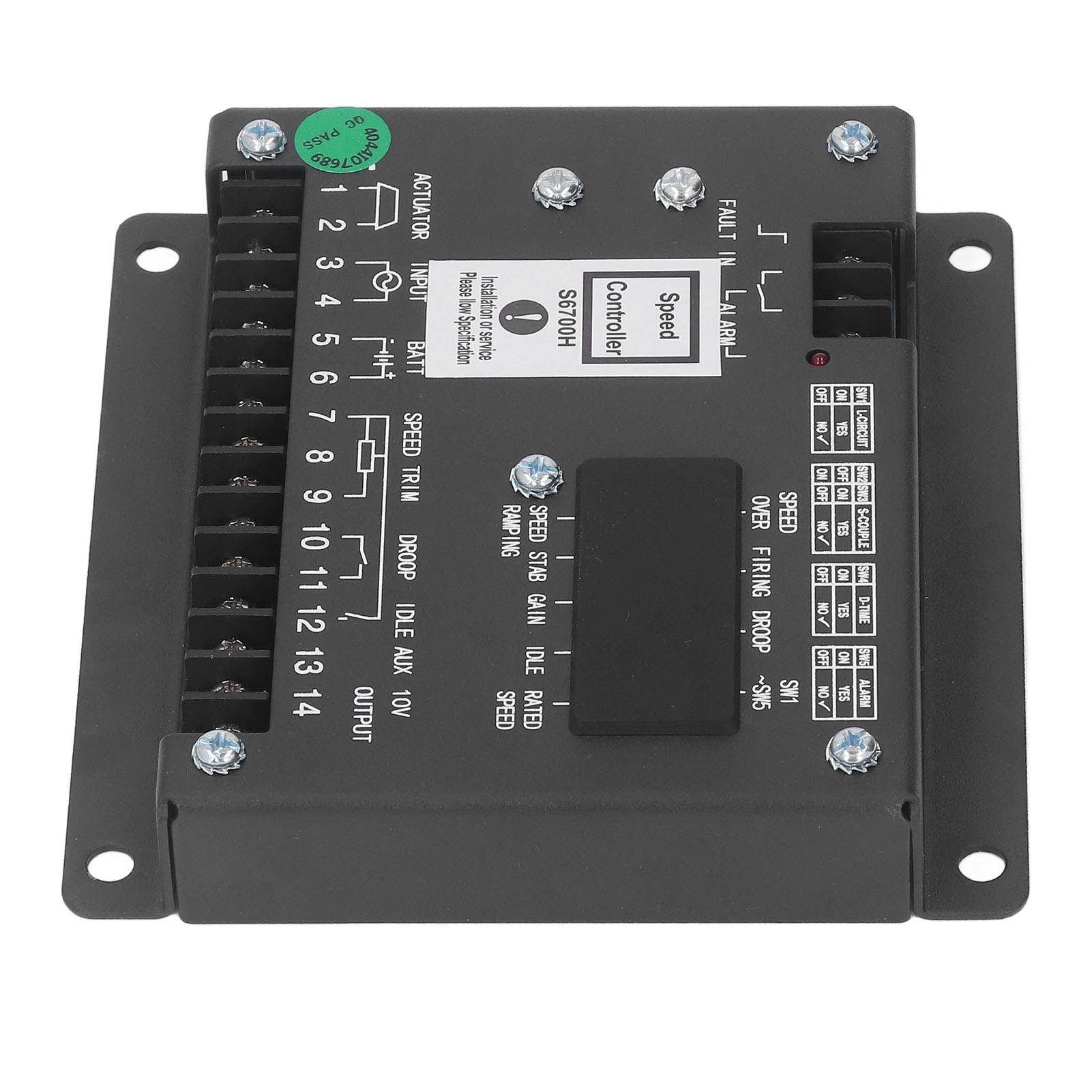 Elektronischer Drehzahlregler Für Dieselgeneratoren, 24v Dc Regler-steuermodul S6700h, Motorfrequenz-regelpanel.