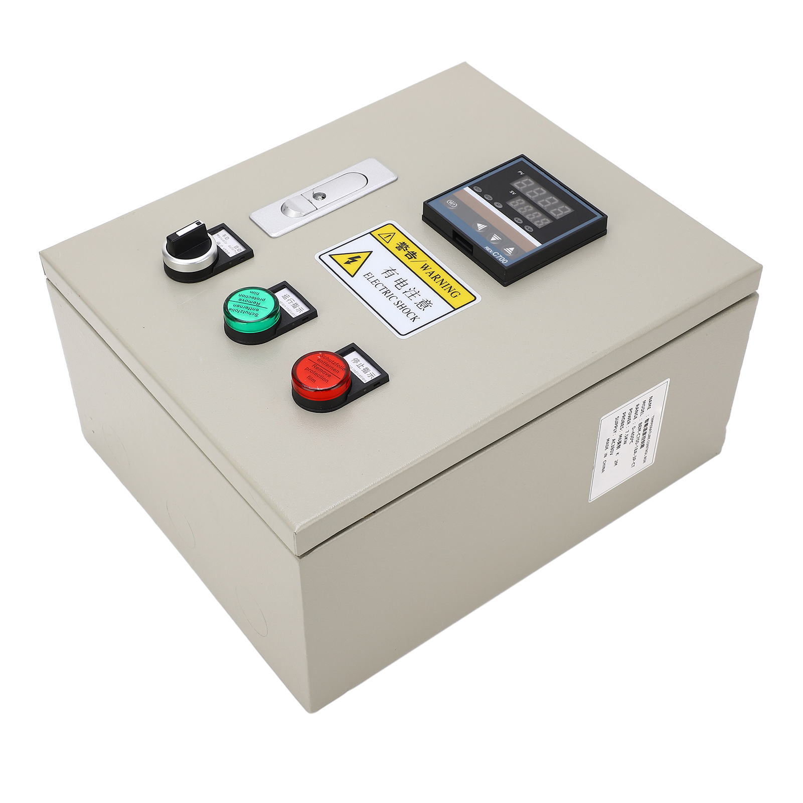 Digitaler Pid-thermostat Mit Thermoelement, Intelligenter Temperaturregler, 380vac Drehstrom 7,5kw Gehäuse, Präziser Heizungsregler.
