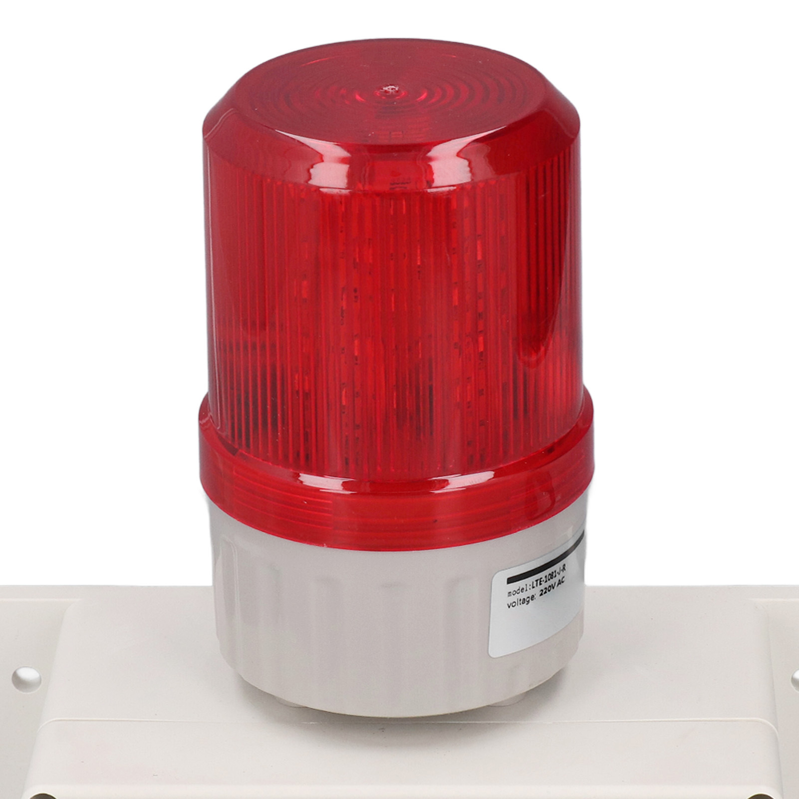 Industrielle Alarmsirene (220 V) Mit Blitzlicht, 110 Db, Zeitverzögerung, 5 Tasten, Montagehalterungen, Eu-stecker, Für Den Außenbereich