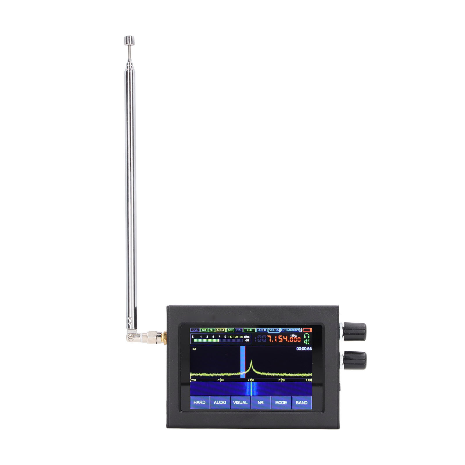 3,5-zoll-touchscreen-sdr-empfänger, Vollband-fm-mw-lw-kurzwellenradio 50khz-2ghz, Hochfrequenztuner.
