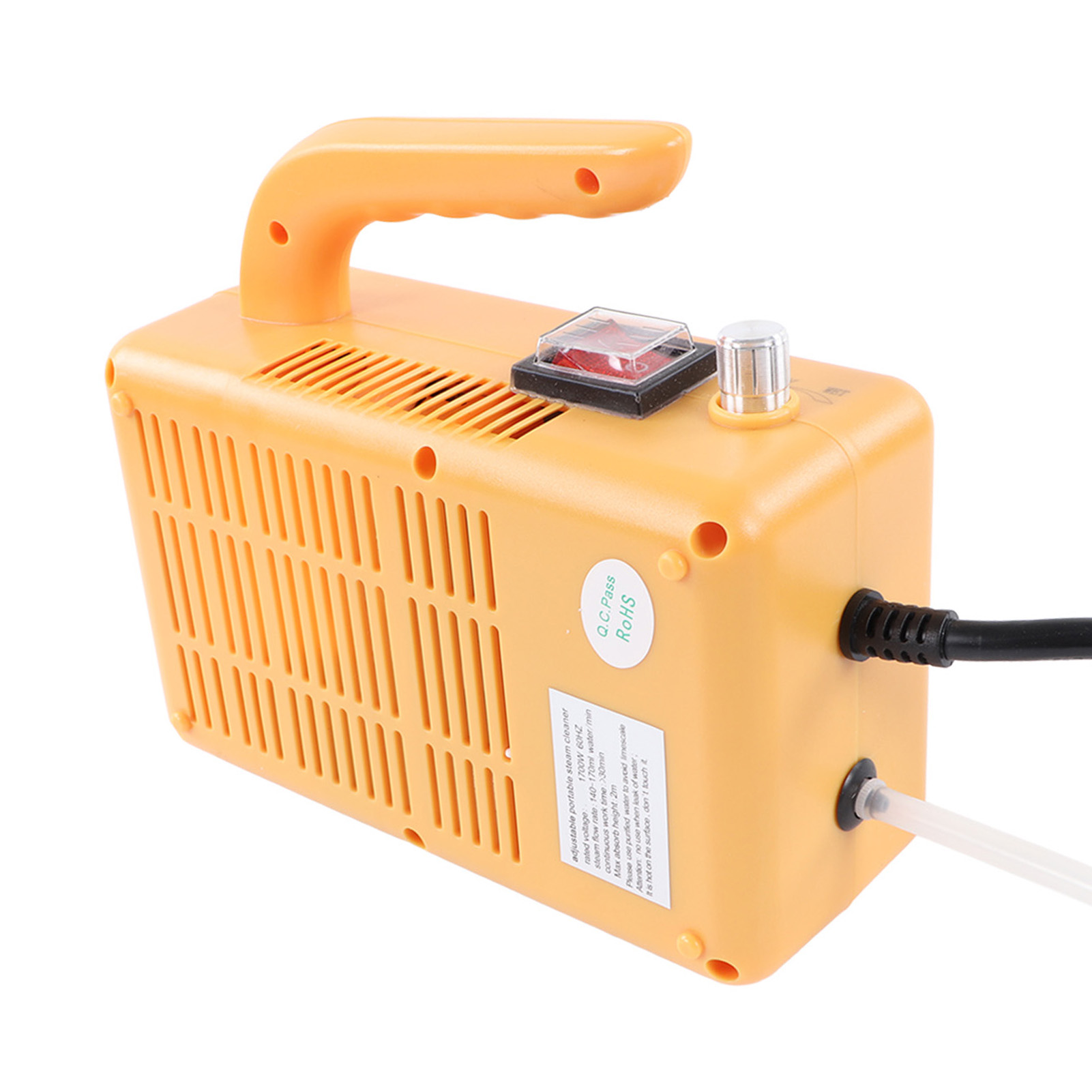 1700-w-hochdruckdampfreiniger Mit Taschenlampe Und Ausziehbarem Schlauch, Tragbarer Dampfreiniger, 220-v-eu-stecker