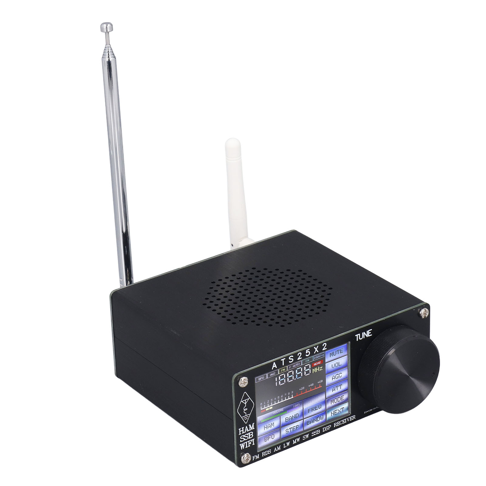 Vollbandradioempfänger, Farb-touchscreen, Wlan, Ukw, Lw, Mw, Kw, Ssb, Spektrumscanner
