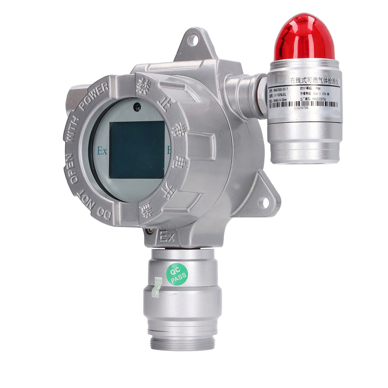 Stationärer Lecksucher Für Brennbare Gase, Rs485 4–20 Ma, Lcd-anzeige, Alarmfunktion Für Werkstatt Und Schiff, 100–240-v-netzteil Mit Eu-stecker