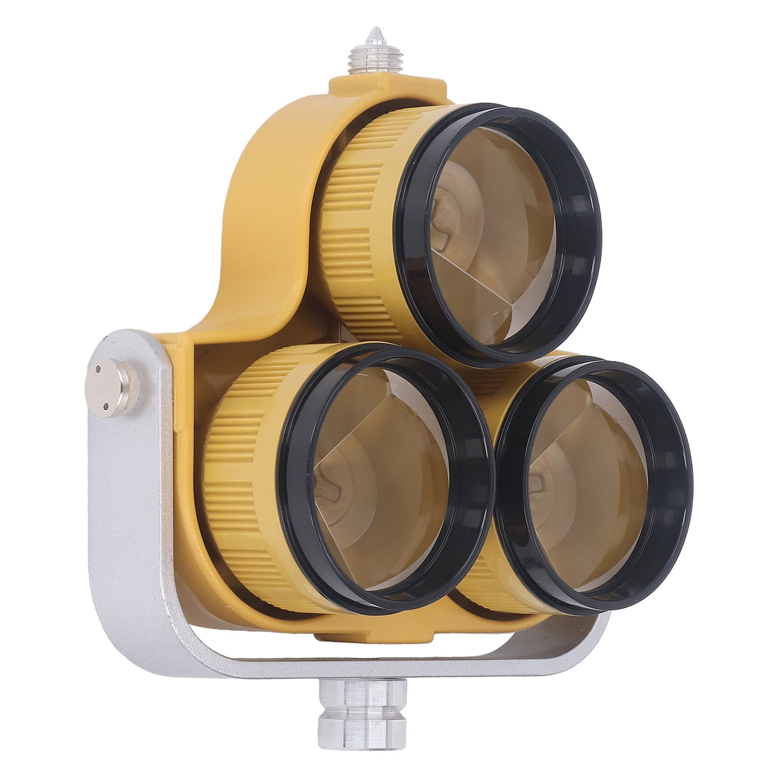 Optisches Topografieprisma (64 Mm), Hochwertiges Glas, Effektiver Durchmesser 64 Mm, Offset 0 Mm Oder -30 Mm, Dreifachprisma Für Totalstationen, Präzisionsmessung