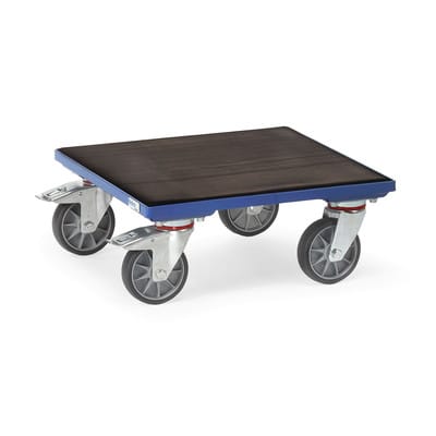 Kistenroller KF 6 G, Holzboden mit Riefengummi, Tragkraft 400kg