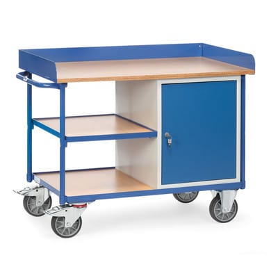 Werkstattwagen 2435, 3 Ebenen, Flügeltür, Tragkraft 400kg