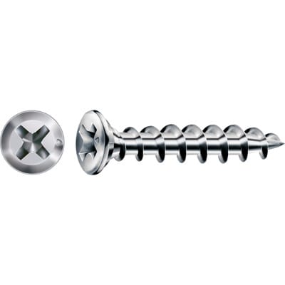 FEX-KS-Beschlagschraube SeKo Stahl WIROX Tit.silb. Kreuzschlitz H2, 4x20mm
