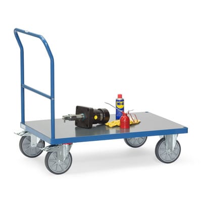 Schiebebügelwagen 2502 mit Hart-PVC-Plattform, Tragkraft 600kg
