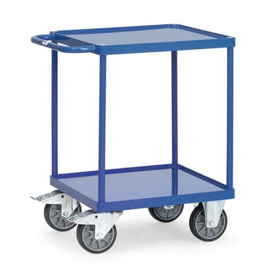 Tischwagen 2496W mit Stahlblech-Wannen, Tragkraft 500kg