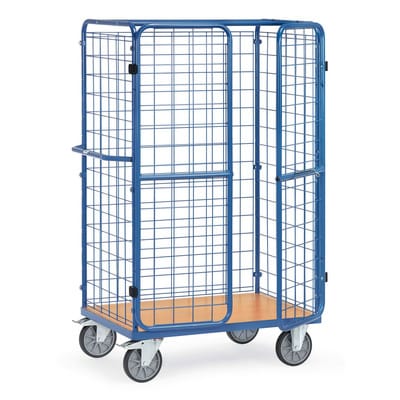 Paketwagen 8581-3, Drahtgitterwände, Doppelflügeltüren, Tragkraft 600kg