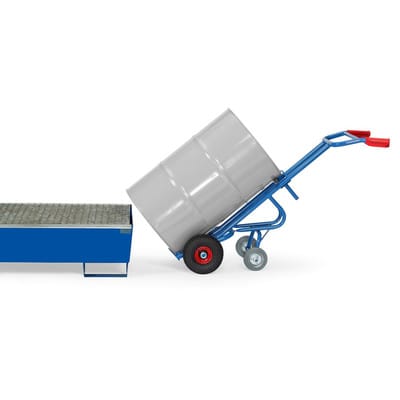 Fasskarre 306, Vollgummireifen, Stützrad, Tragkraft 300kg