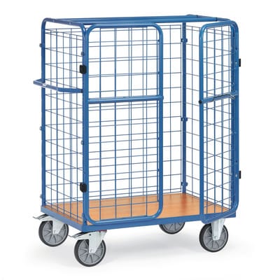Paketwagen 8482-3, Drahtgitterwände, Doppelflügeltüren, Tragkraft 600kg