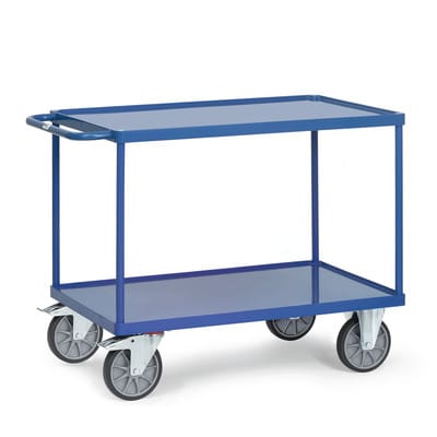 Tischwagen 2400W mit Stahlblech-Wannen, Tragkraft 500kg