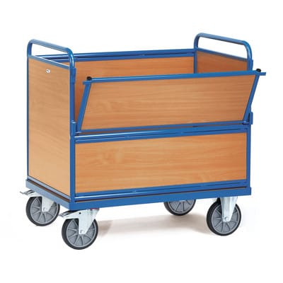 Holzkastenwagen 2872, TPE-Reifen, Tragkraft 600kg