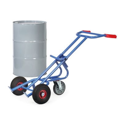 Fasskarre 206, Vollgummireifen mit Stützrad, Tragkraft 300kg