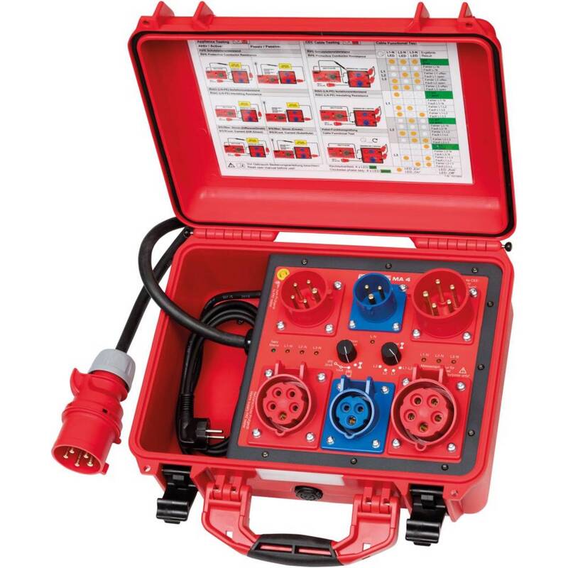 [gebraucht] B-ware Benning Messadapter Ma4 32a Rpe Riso Idiff Iea Prüfen Schutzleiterwiderstand