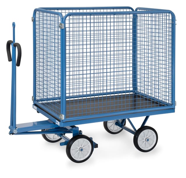 Handpritschenwagen 6443V mit Zugöse, Vollgummireifen, Tragkraft 700kg