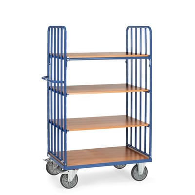 Etagenwagen 8311 mit Streben, 4 Ebenen, Tragkraft 600kg