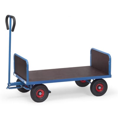 Handwagen 4021, 4 Räder, Tragkraft 500kg, 2 Wände