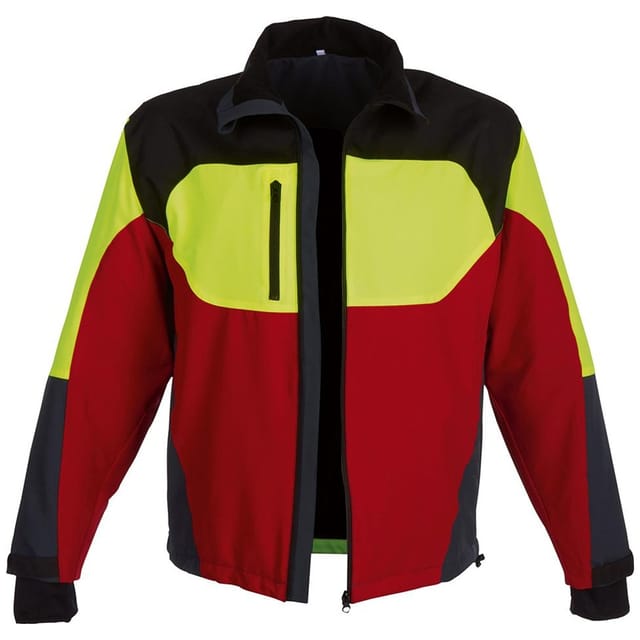 Waldarbeiter-Stretchjacke Forest Jack Red, warngelb/rot, Größe XXL