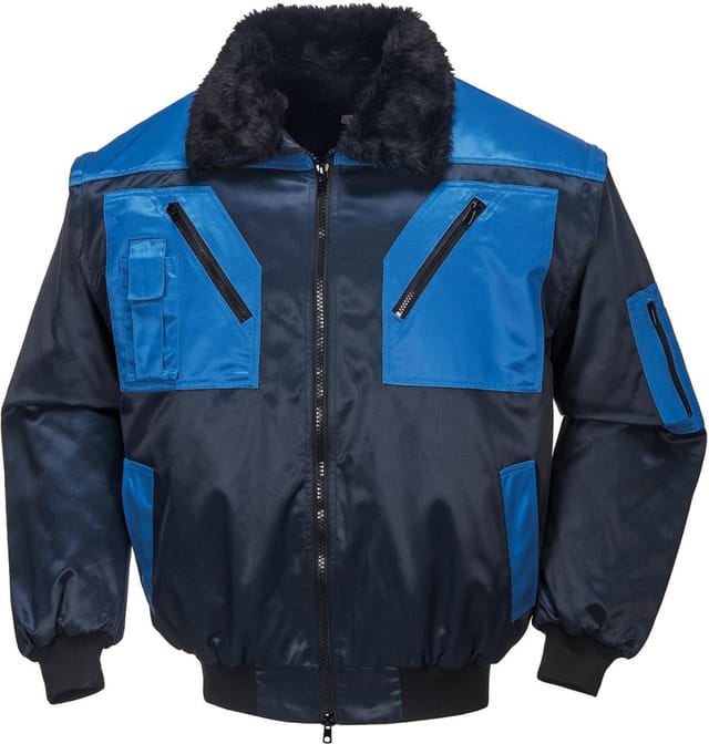 Pilotenjacke Achim marine/royal-blau, Größe M