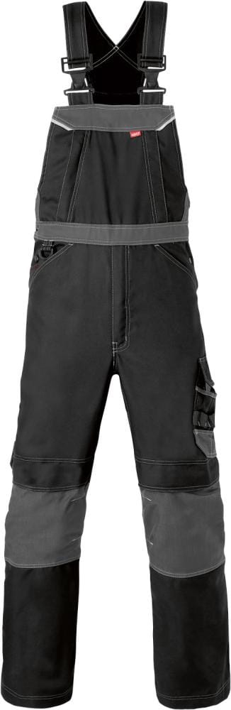 Latzhose Attitude, schwarz/kohle-grau, Größe 52