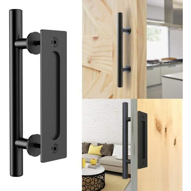 Schiebetürgriff – Schwarz – Aluminiumlegierung – 30 Cm – Einfache Montage