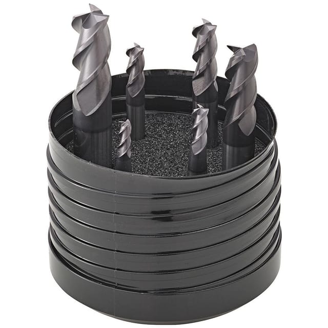 Schaftfräser DIN 6527L VHM TiAlN ø4-12mm 45° Z3