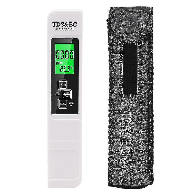 Tds-ec-ph-meter Wasserqualitätstester – 3-in-1-analysator Mit Lcd-bildschirm Für Schwimmbäder, Hydrokultur, Trinkwasser Und Aquarien