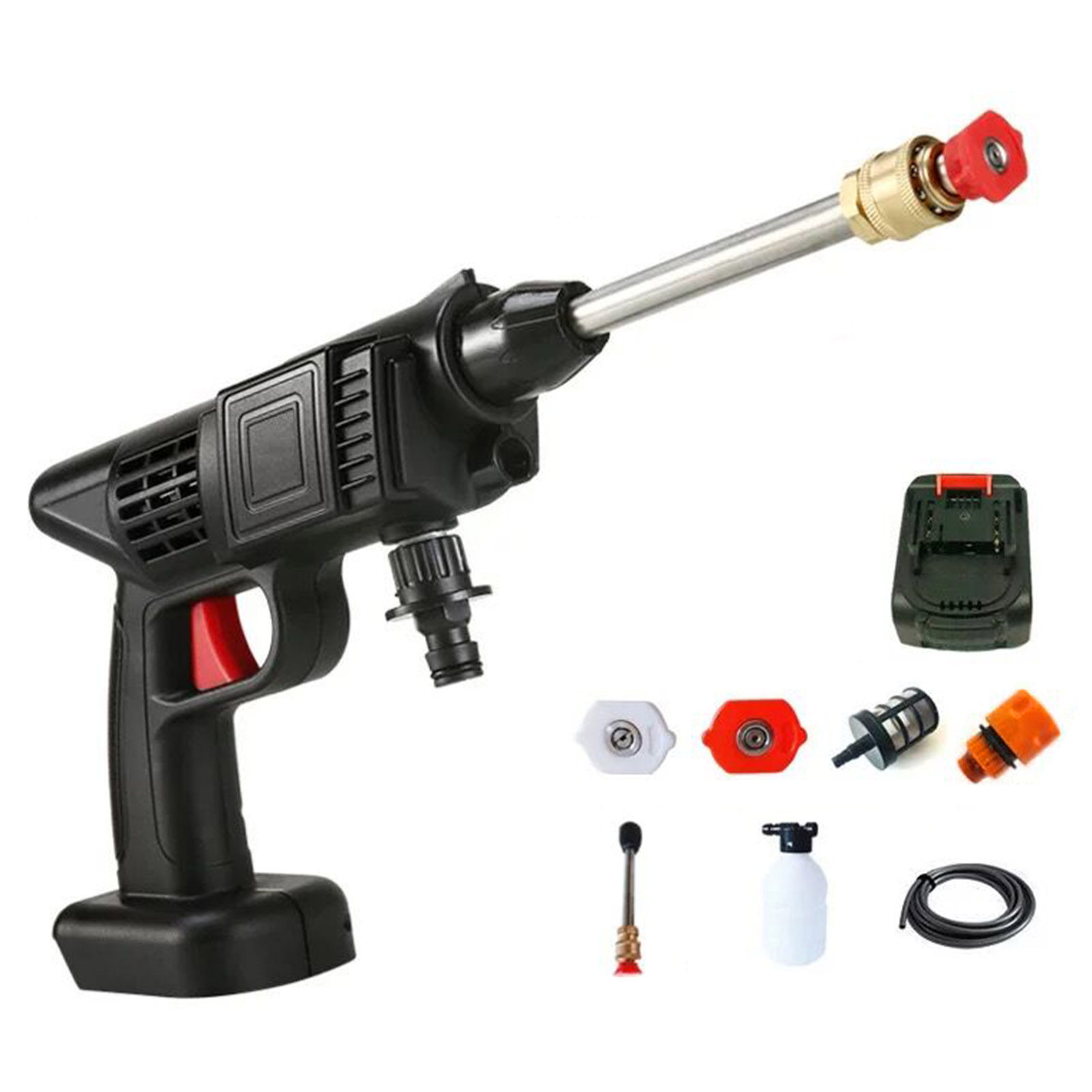 Akku-hochdruckreiniger 50 Psi Mit Einem Akku Und Ladegerät (24 V, 1500 Mah)